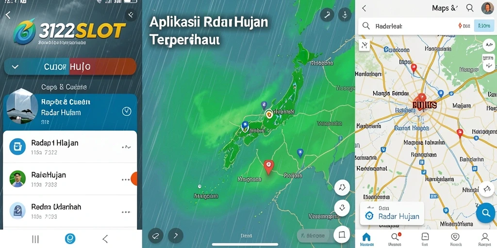 Antarmuka aplikasi Radar Hujan 3126SLOT yang informatif dan interaktif.