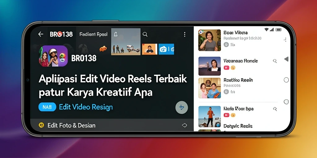 Tampilan antarmuka <strong>BRO138</strong> yang intuitif dan fitur lengkap untuk Edit Video Reels.