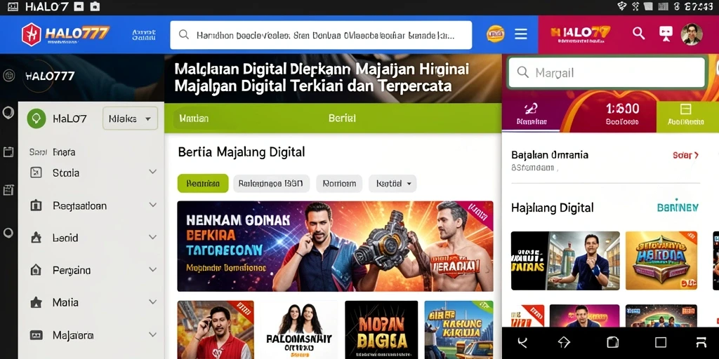 Tampilan antarmuka HALO777 yang modern dan menarik.