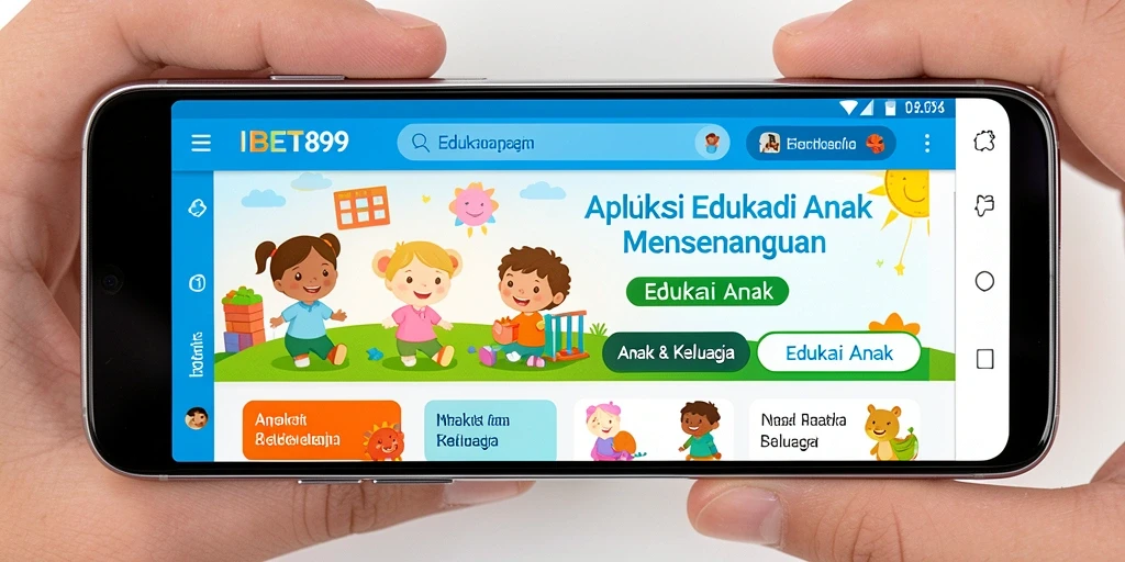 Antarmuka menarik IBET899 untuk pembelajaran anak.