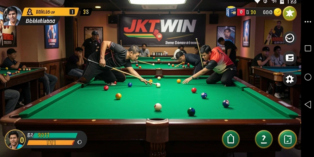 Antarmuka pengguna JKTWIN yang stylish dan fungsional.