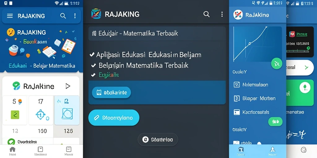 Tampilan antarmuka aplikasi RAJAKING yang menarik dan fungsional.