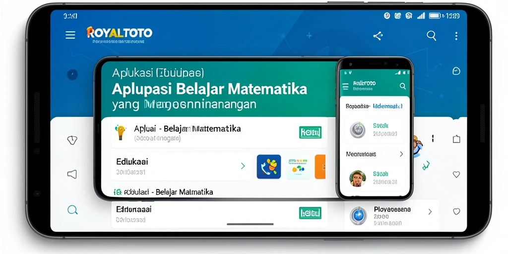 Antarmuka aplikasi ROYALTOTO yang menawan dan interaktif untuk belajar matematika.