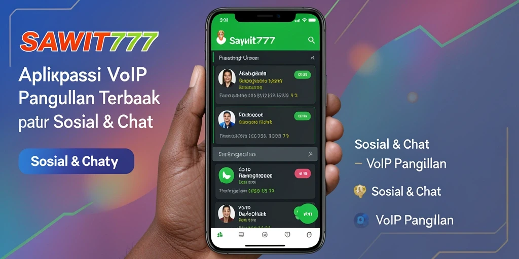 Antarmuka SAWIT777 menampilkan fitur VoIP Panggilan yang mudah digunakan.