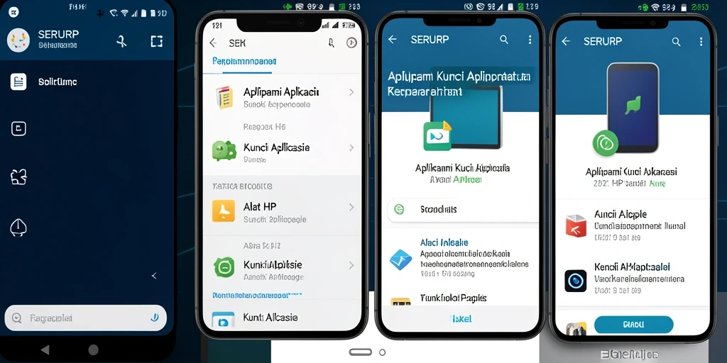 Antarmuka SERURP yang aman dan ramah pengguna untuk kunci aplikasi.