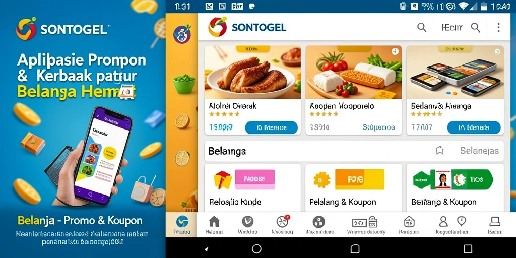 Tampilan antarmuka SONTOGEL yang menarik dan mudah digunakan.