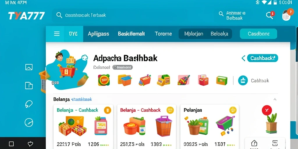 Antarmuka TYA777 yang sederhana dan efektif untuk cashback.
